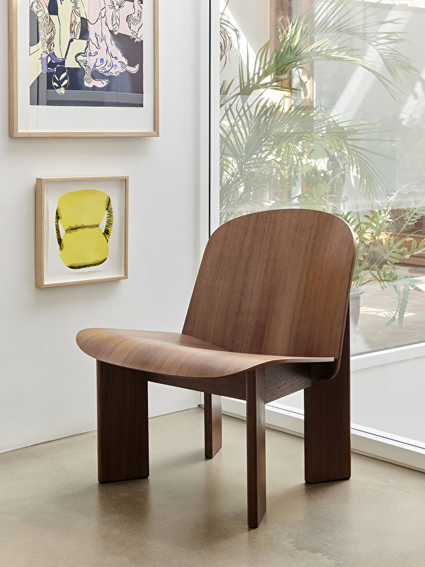 chisel lounge chair wood natural