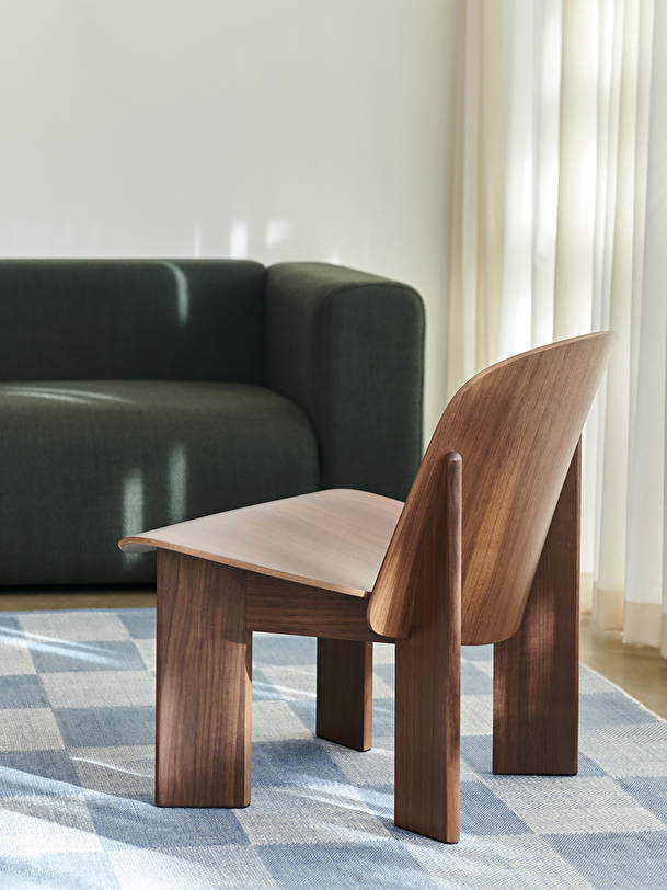 chisel lounge chair wood natural