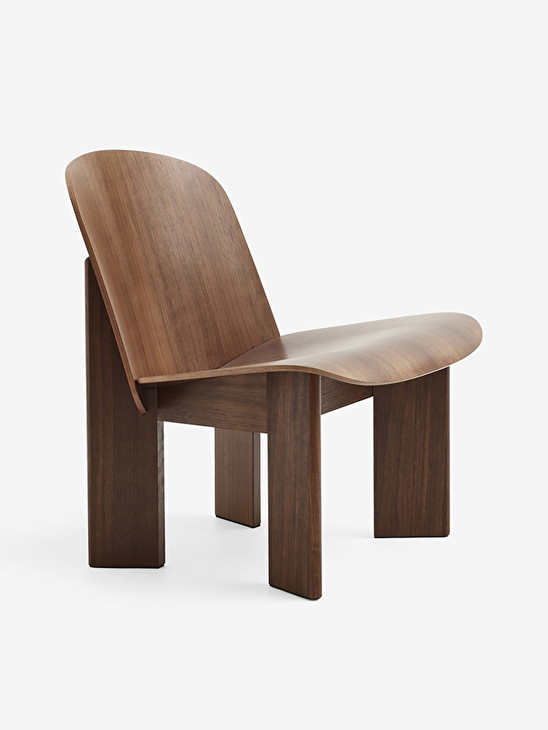 chisel lounge chair wood natural