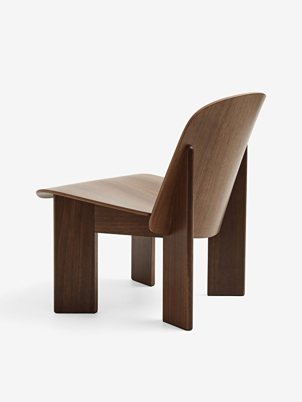 chisel lounge chair wood natural