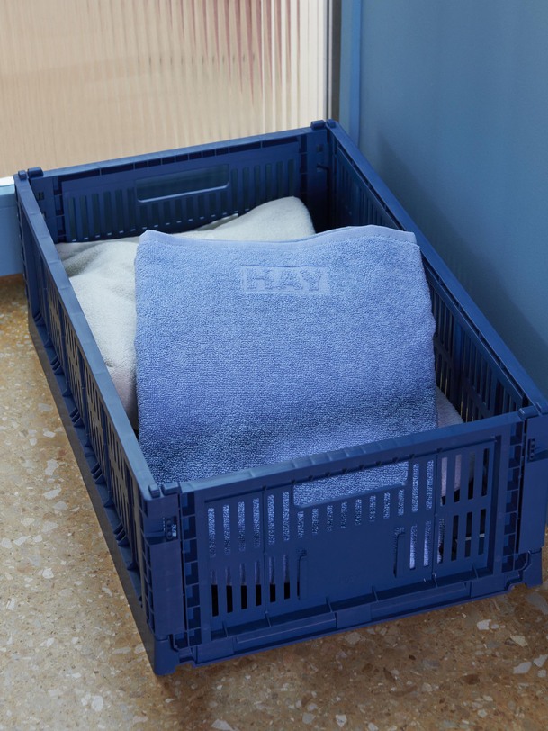 panier colour crate s polypropylene recycle bleu ciel - hay sky