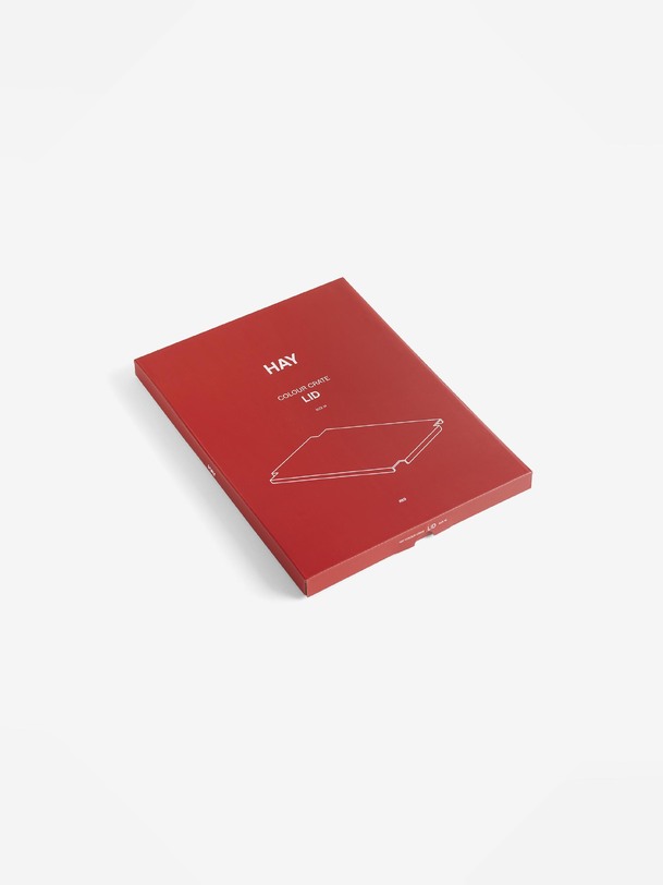 couvercle metal rouge - colour crate - hay red
