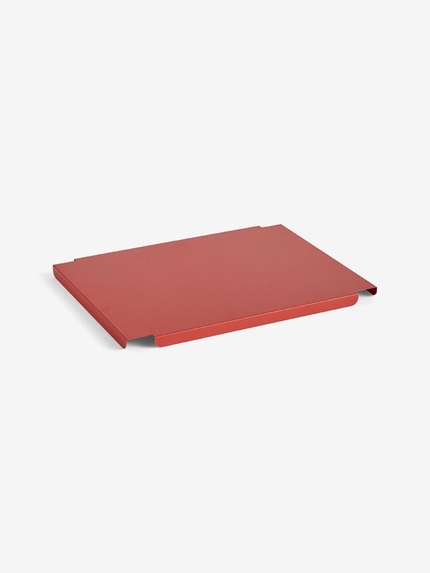 couvercle metal rouge - colour crate - hay red