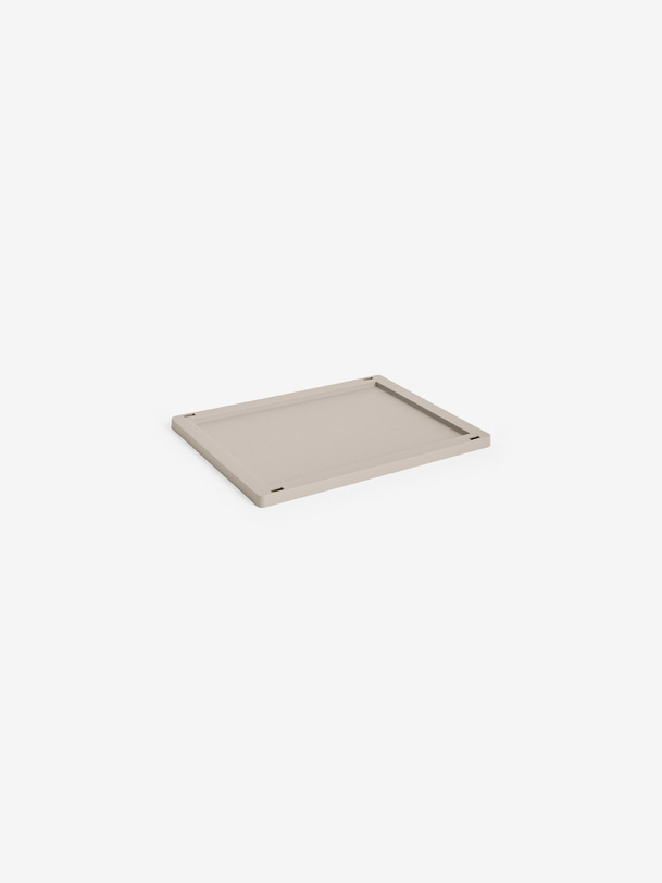 couvercle caisse crate warm grey t.m - hay grey