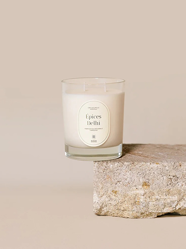 delhi tu spice candle white
