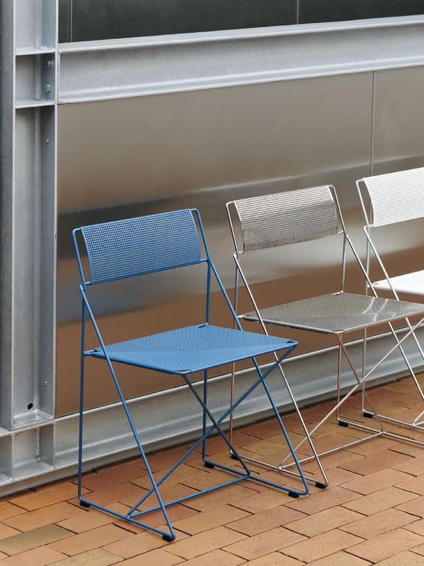 chaise x-line bleu - hay blue