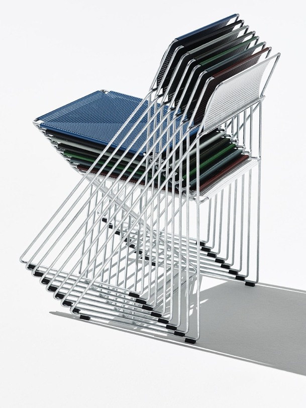 chaise x-line bleu - hay blue