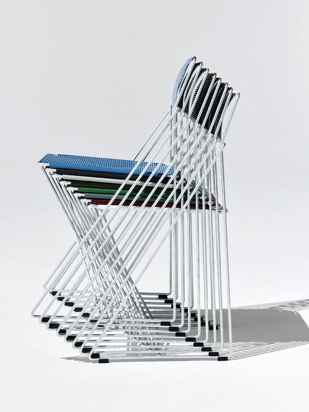 chaise x-line bleu - hay blue