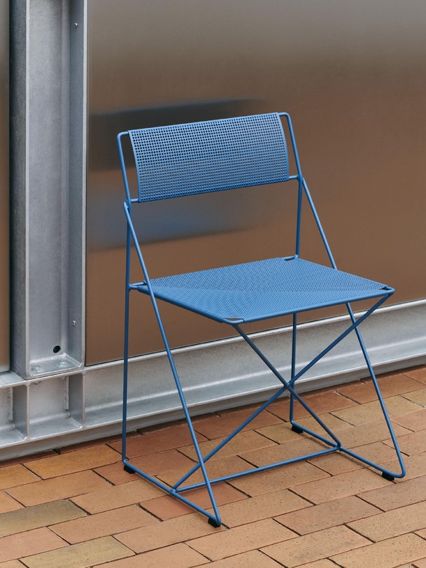 chaise x-line bleu - hay blue