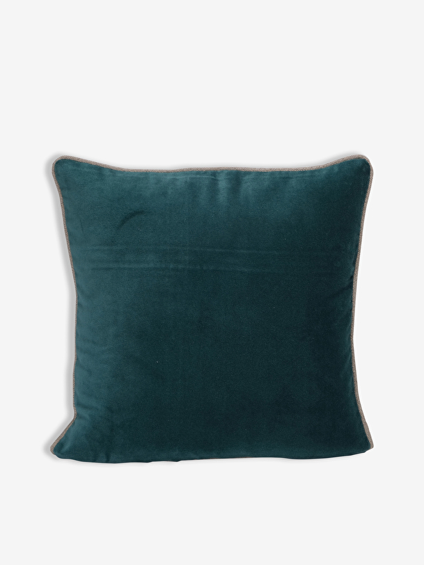 coussin velours uni peacock 45x45 - harmony peacok