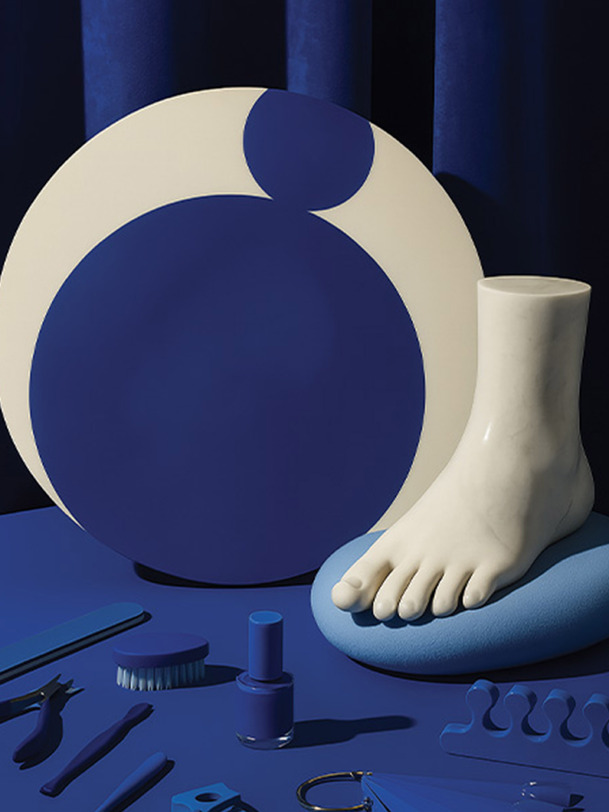 plateau arrondi wave - gangzai blue
