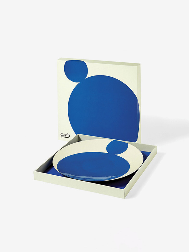 plateau arrondi wave - gangzai blue
