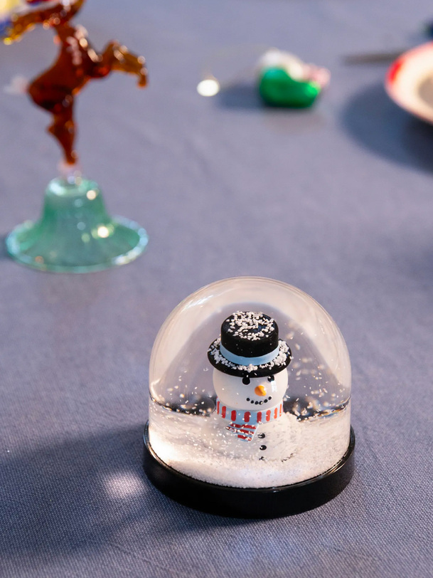 wonderball snowman - klevering white
