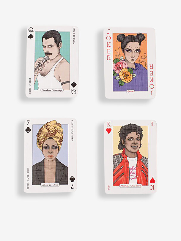 music playing cards - new mags multicolored