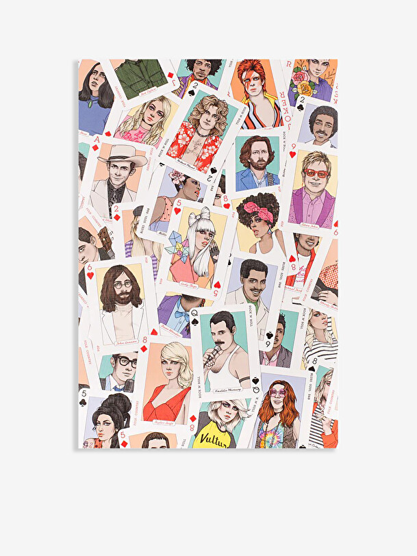 music playing cards - new mags multicolored