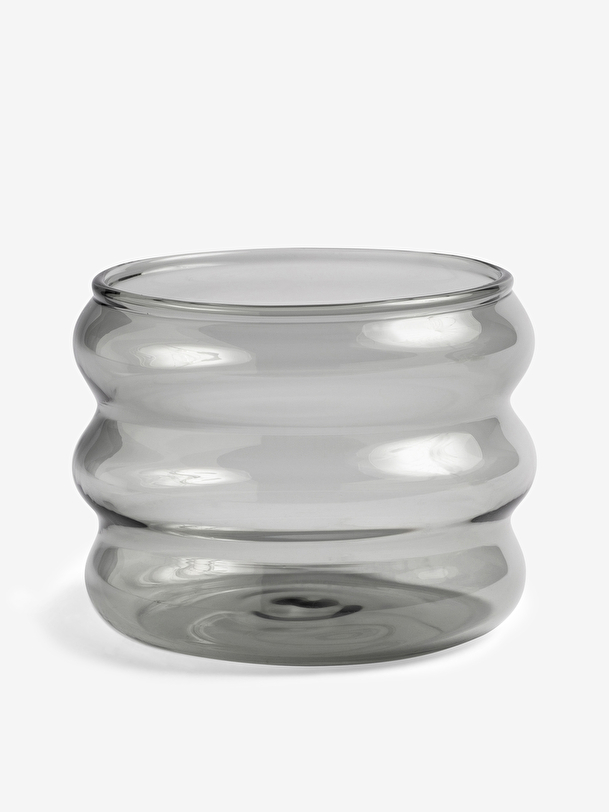 chubby gray glass grey