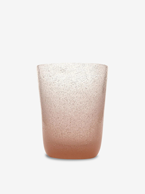 peach bubbles glass peach