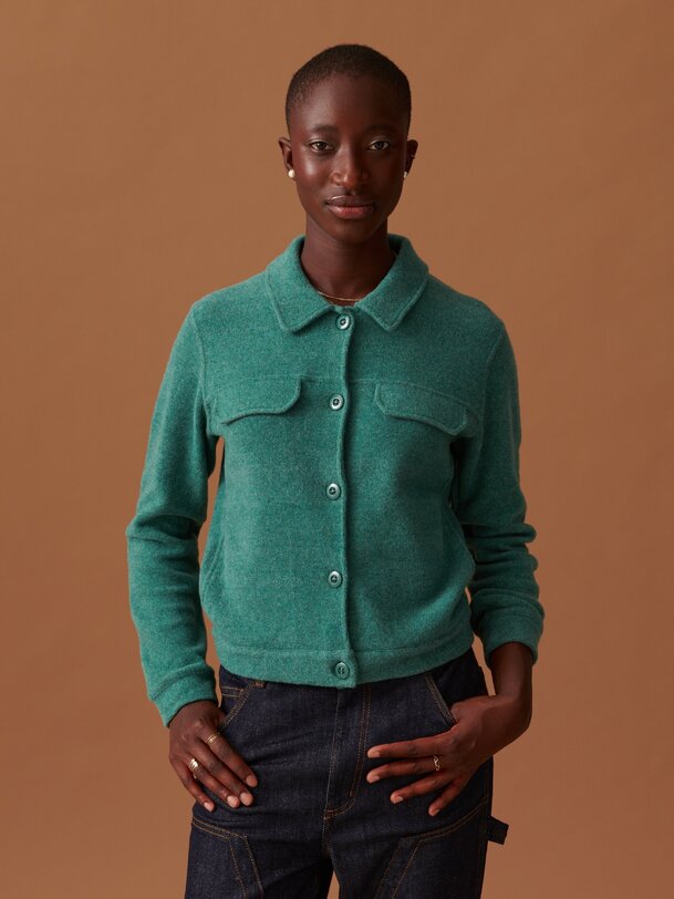 celena jacket blue green