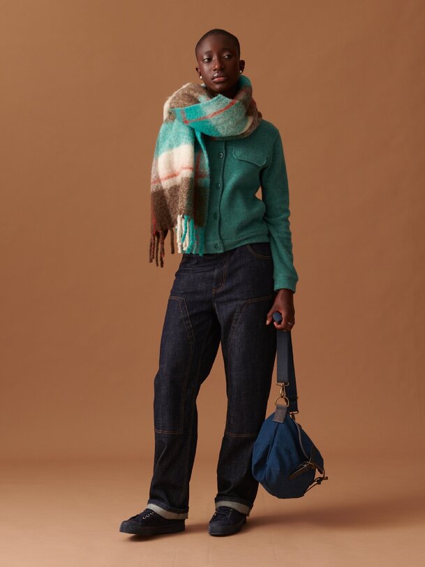 celena jacket blue green