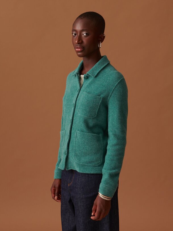 golta jacket blue green