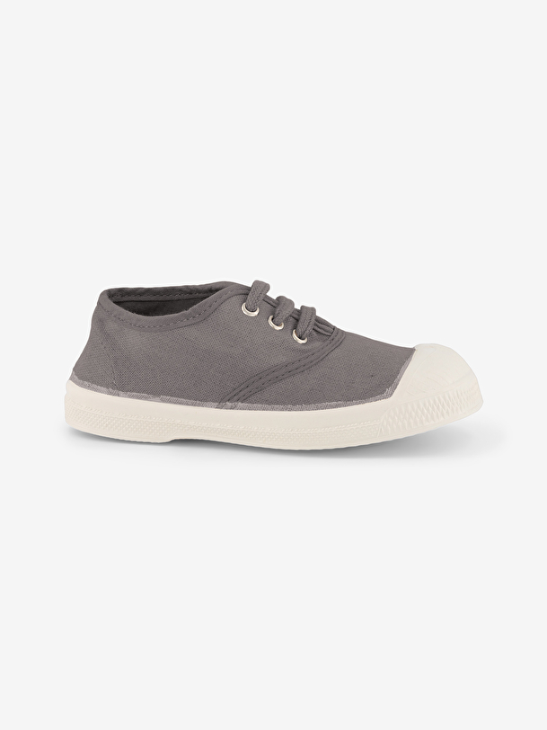 kids lace-up tennis grey