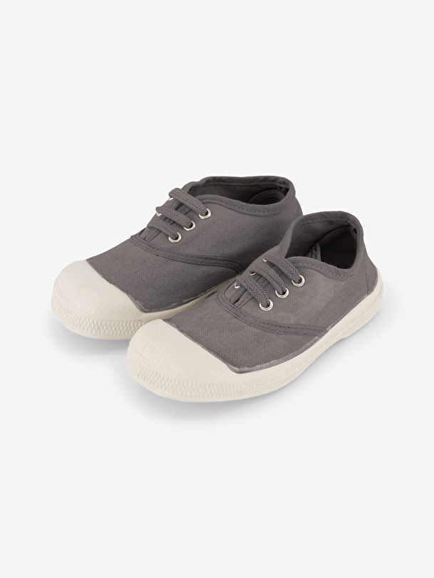 kids lace-up tennis grey