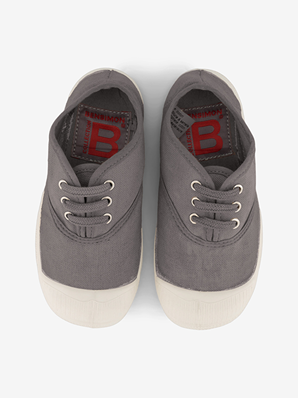 kids lace-up tennis grey