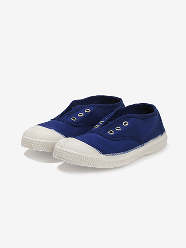 kids lace-up tennis bright blue