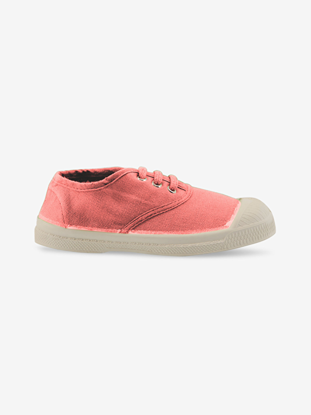 kids lace-up tennis flamingo