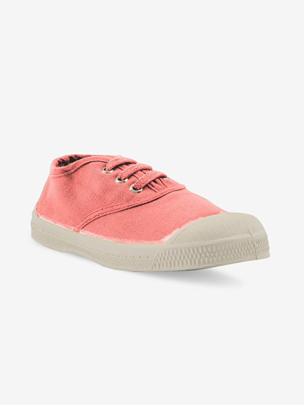 kids lace-up tennis flamingo