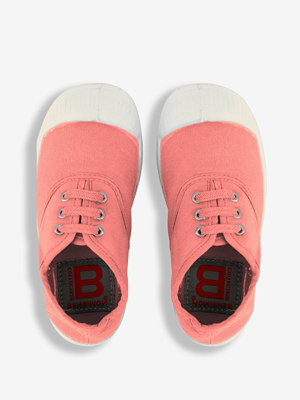 kids lace-up tennis flamingo