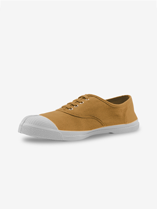 man lace-up tennis camel