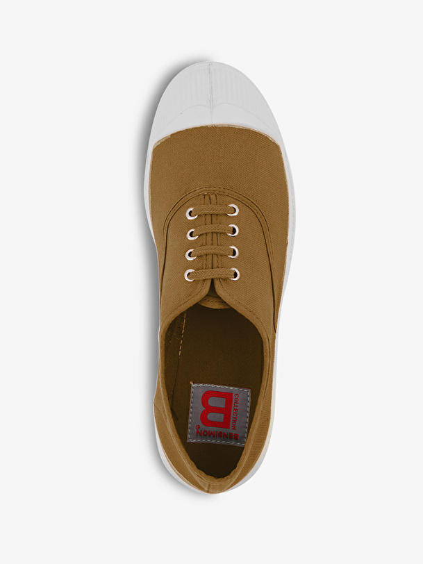 man lace-up tennis camel