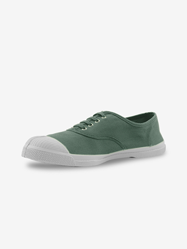 man lace-up tennis matcha