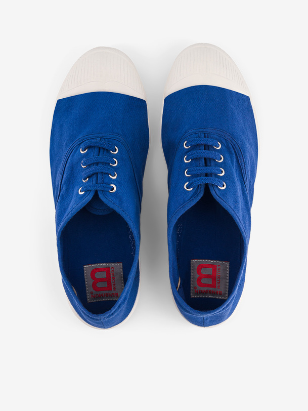 men laces tennis bright blue