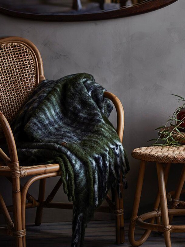 plaid frasse 160x130 - affari of sweden green