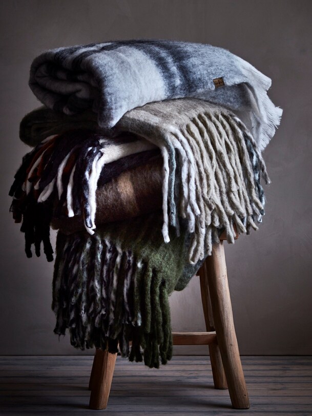 plaid frasse 160x130 - affari of sweden green