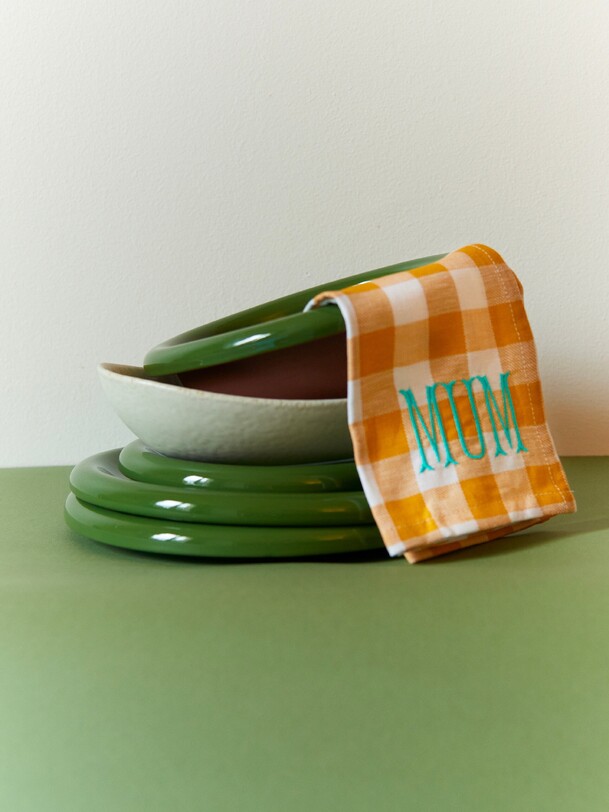 set of 2 barro plates 18cm green green