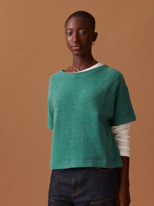 martin sweater blue green