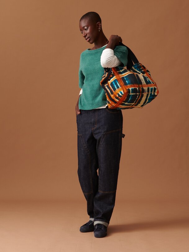 martin sweater blue green