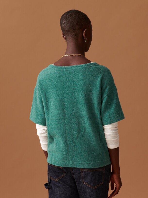 martin sweater blue green