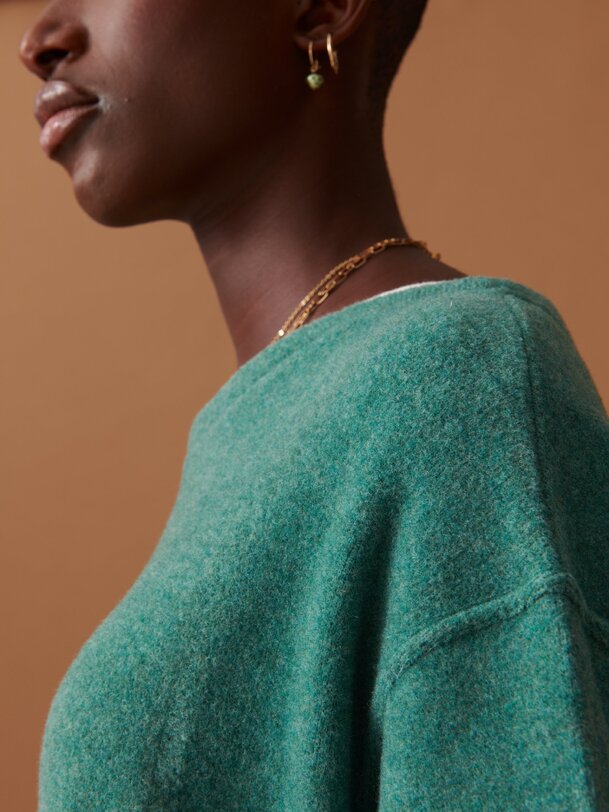 martin sweater blue green