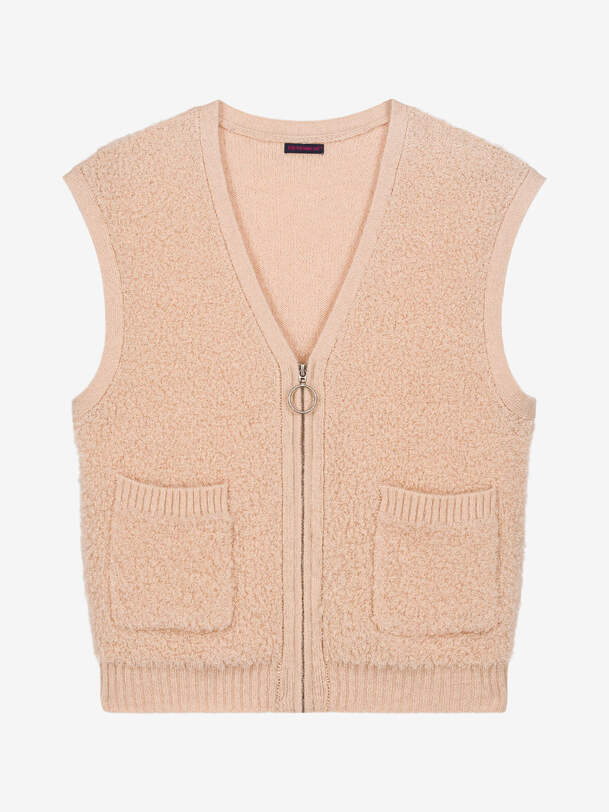 ozan vest ecru