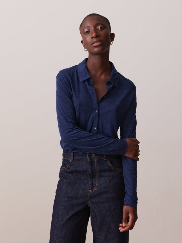 cylena shirt bleu nuit