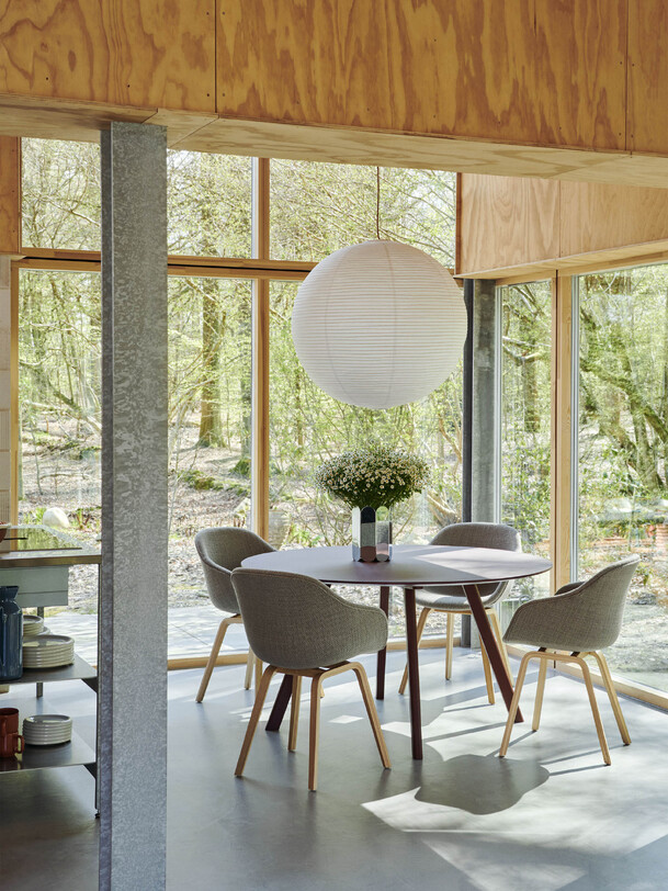 suspension paper shade d60cm - hay white