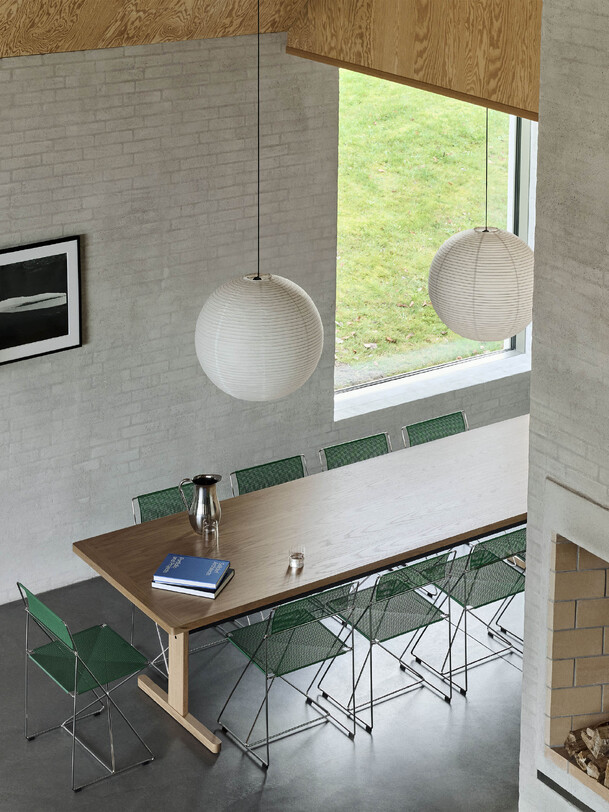 suspension paper shade d60cm - hay white