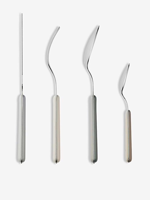 set 8 cutlery 4 colors multicolored