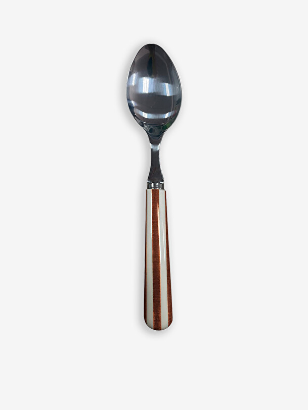 small spoon paul striped mocha moka