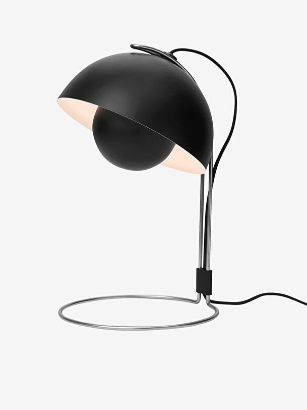 table lamp flowerpot black mat vp4 black