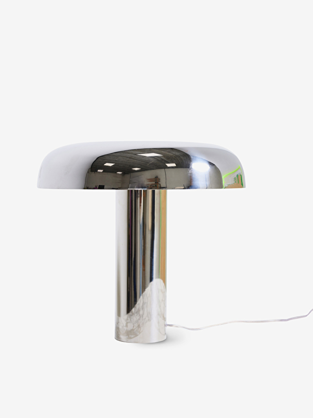 mushroom chrome lamp 39x39x38 chrome